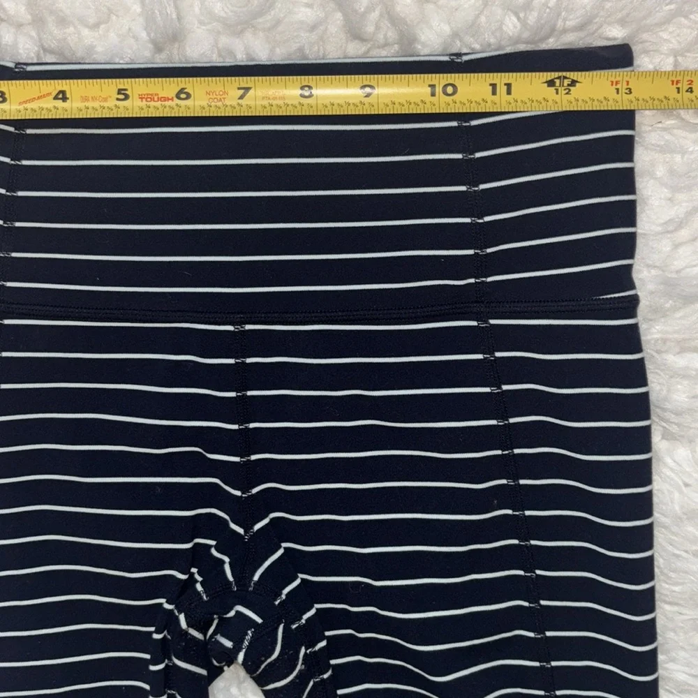Athleta Chaturanga Yoga High Rise Cropped Striped Tights, Size S - Picture 7 of 16